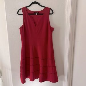 A line dress red